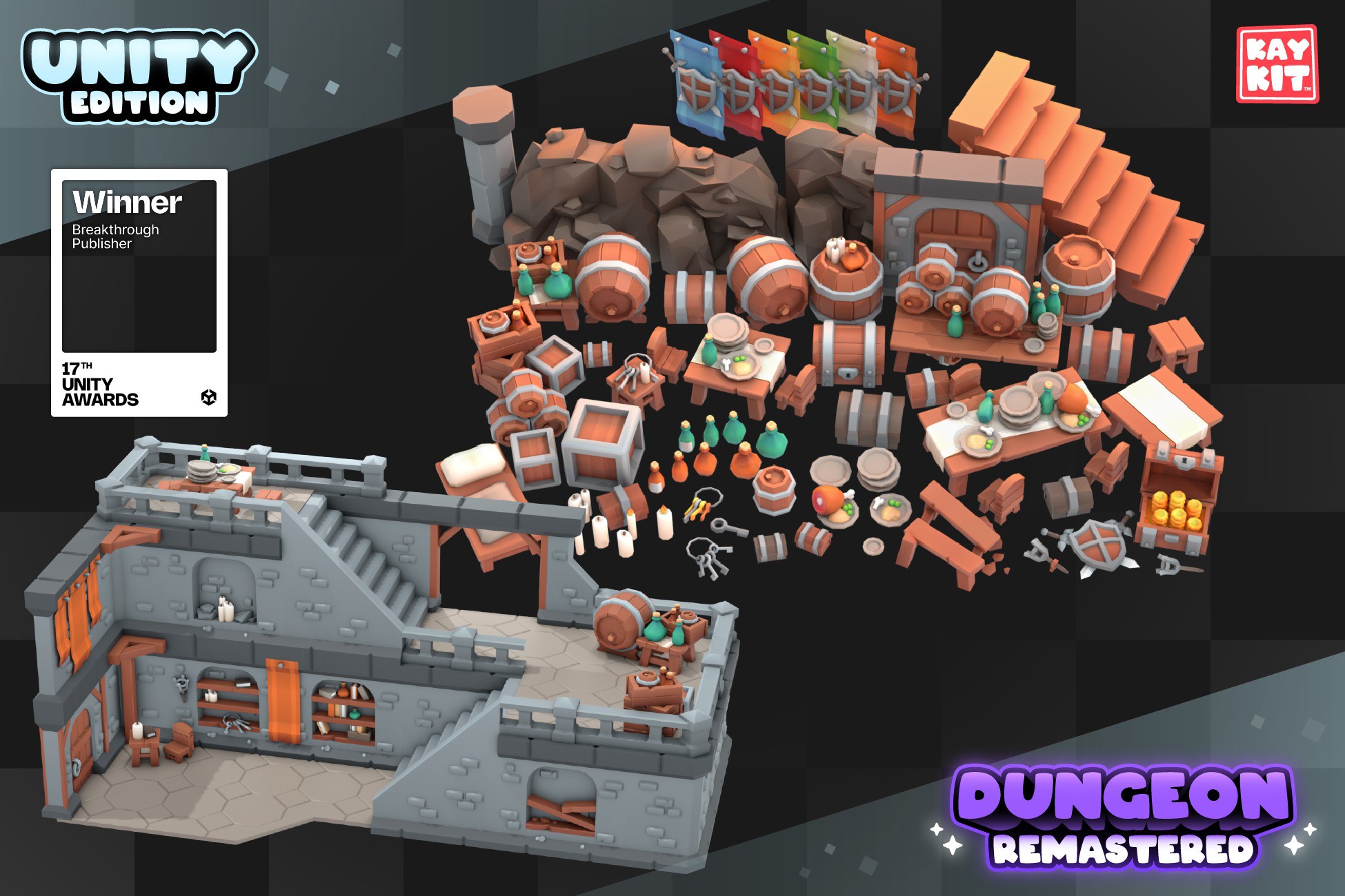KayKit - Dungeon Remastered Pack (for Unity)