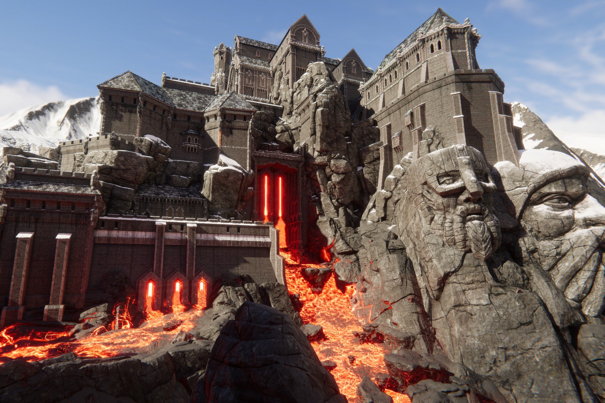 Modular Castle & Dungeon (Medieval Stronghold, Dwarven Town)