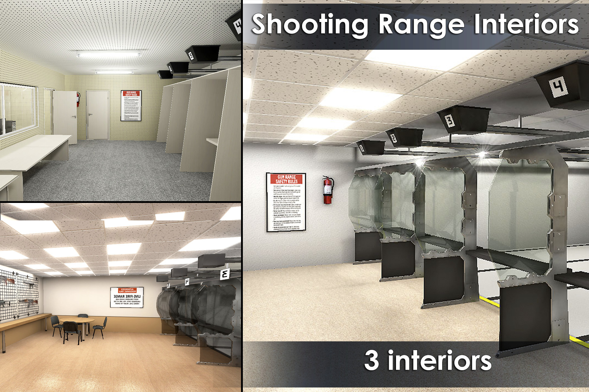 Shooting Range Interiors