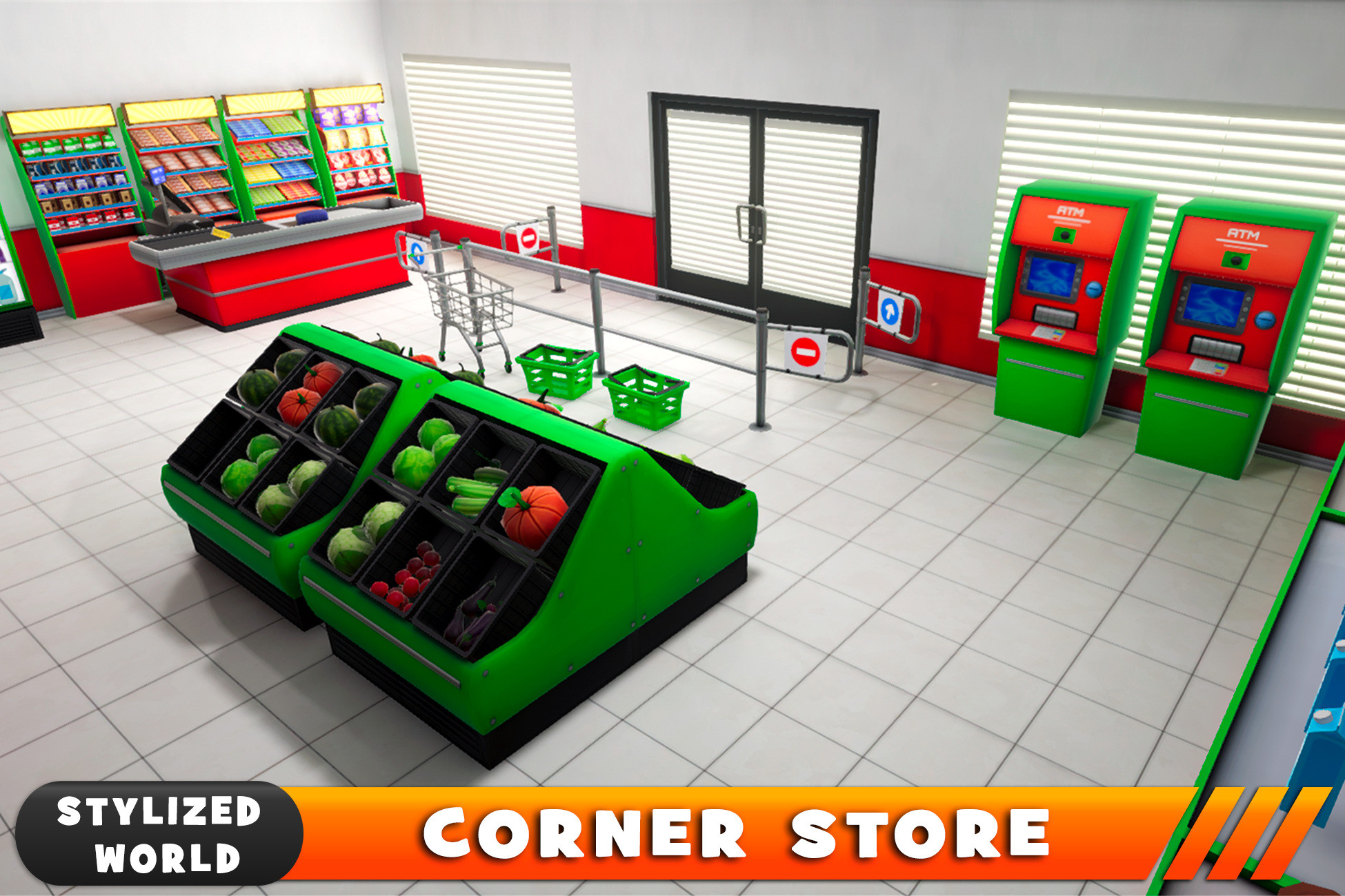 Stylized Corner Store