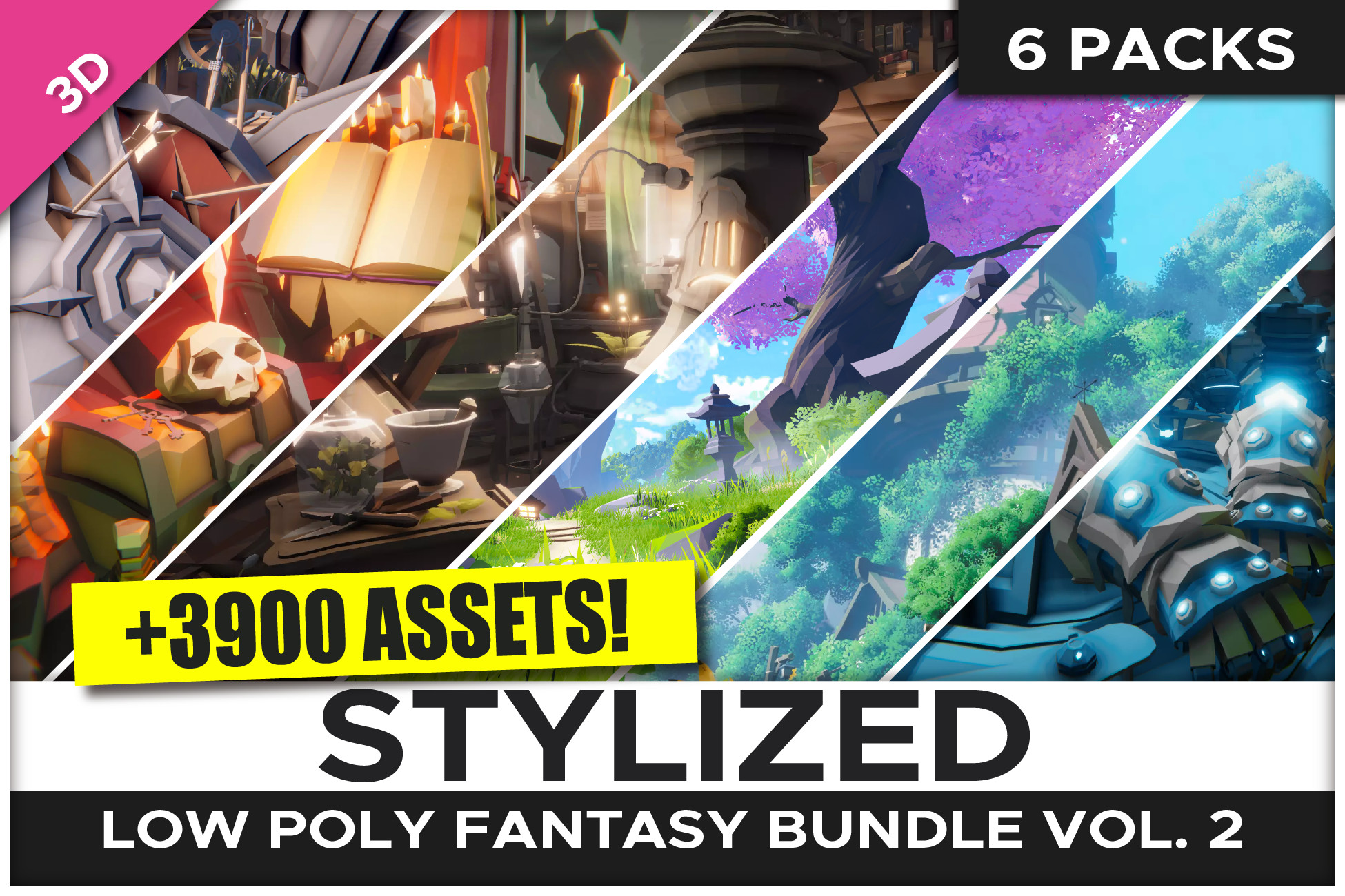 STYLIZED Low Poly Fantasy Bundle Vol. 2