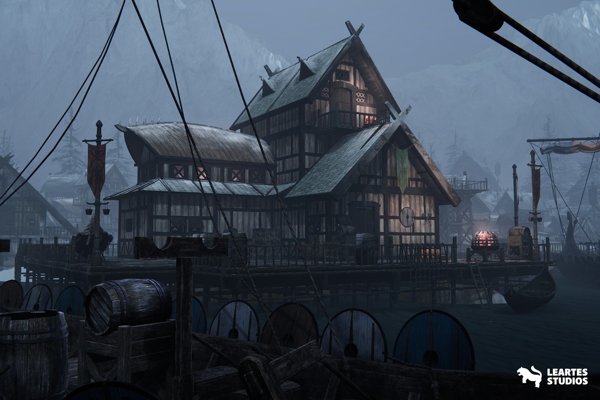 Viking Village Environment Megapack ( Modular with Interiors )