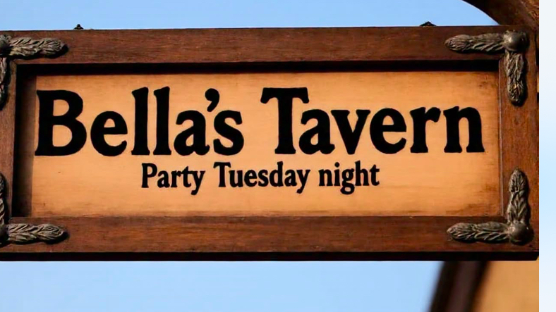 Bella's tavern banner