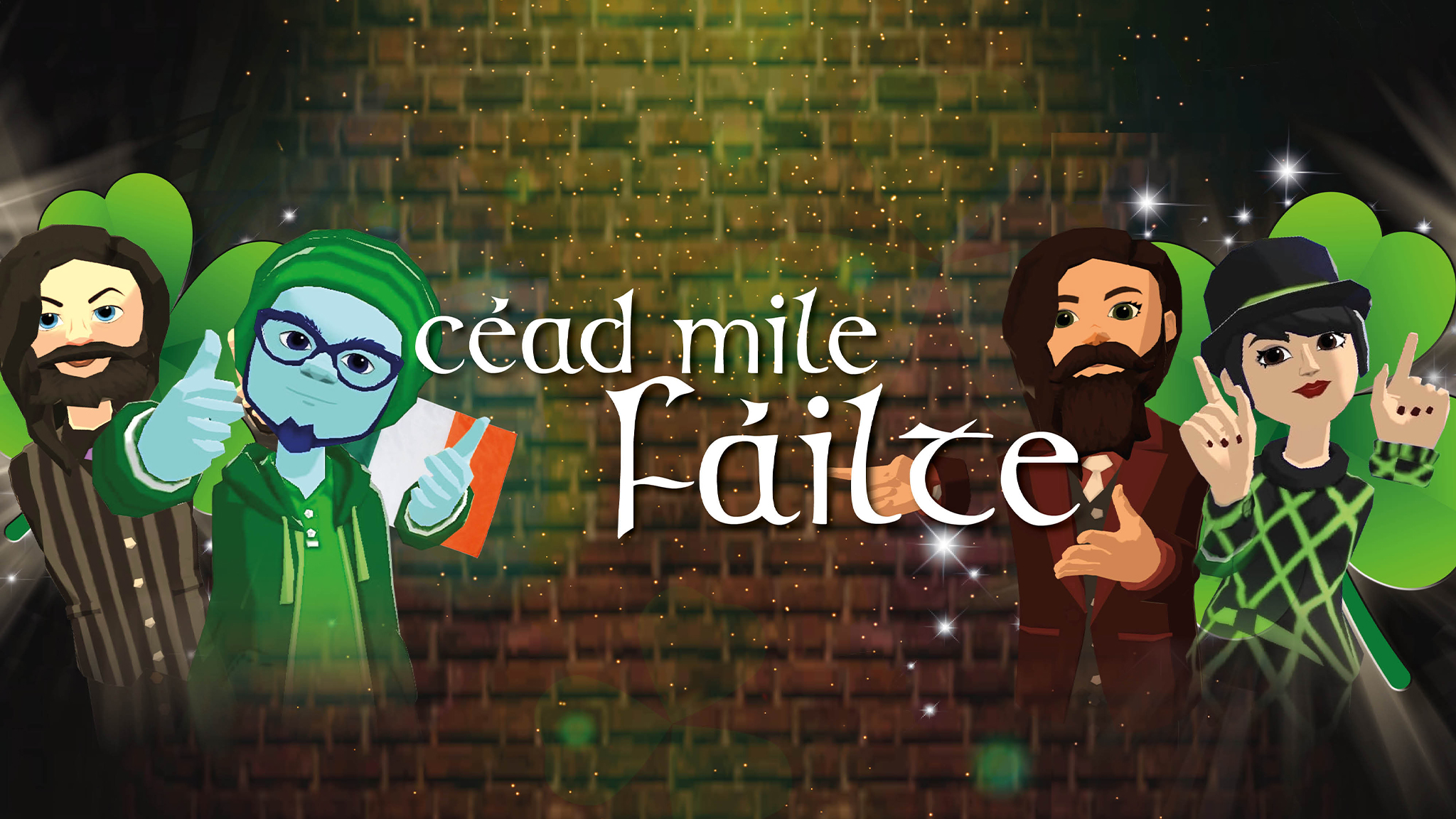 The céad míle fáilte Pub and Basement Hangout banner